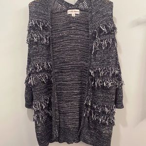 Knox Rose Knit Shag Oversized Long Sw…